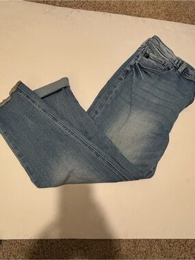 Kancan Light Blue cropped Denim skinny Jeans